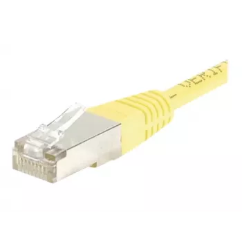 EXERTIS CONNECT Cat.6 F/UTP patch kabel, rumen, 10 m, Slim Bend Protection 245560