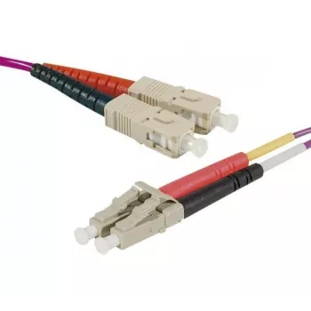 EXERTIS CONNECT OM2 LWL patch kabel, 50/125 µm, SC Duplex na LC Duplex, UPC, oranžen, 10 m 392686
