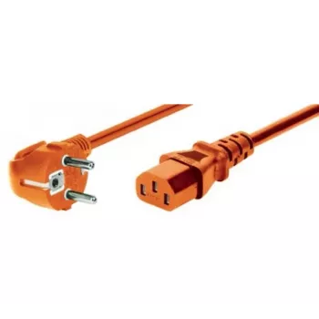 EXERTIS CONNECT 1,8 m oranžen kotni napajalni kabel Schuko na IEC C13 808072