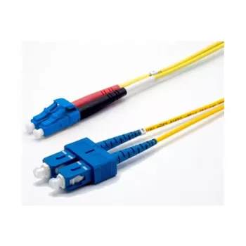 Ekivalan OS2 Duplex patch kabel, 9/125 µm, LC/SC, rumen, 2,0 m COZ008DCLC2SJ0020A
