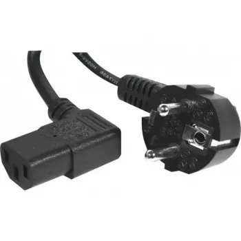 EXERTIS CONNECT napajalni kabel, Schuko vtič na kotno IEC C13 vtičnico, črn, 3,0 m 808211