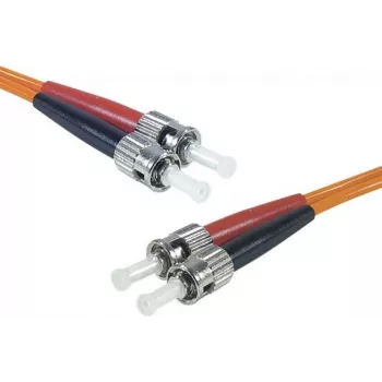 Exertis Connect ST/UPC na ST/UPC multimodni Duplex LWL patch kabel, OM2 50/125µm, LSZH, oranžen, 10m 392716