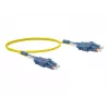 Exertis Connect LC/UPC na LC/UPC Uniboot enomodni OS2 Duplex optični patch kabel, 1m, rumen 392931