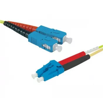 EXERTIS CONNECT optični patch kabel Eco OS2 SC dupleks na LC dupleks 3m rumen 392863