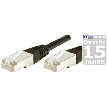 EXERTIS CONNECT CAT.6 F/UTP vodoodporni zunanji patch kabel, črn, 1,0 m 845039
