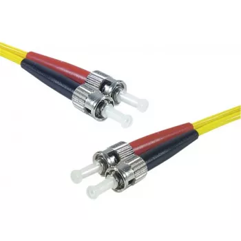 EXERTIS CONNECT optični patch kabel Eco, OS2 enorodovni, dupleks ST/UPC na ST/UPC, rumen, 1,0 m 392891