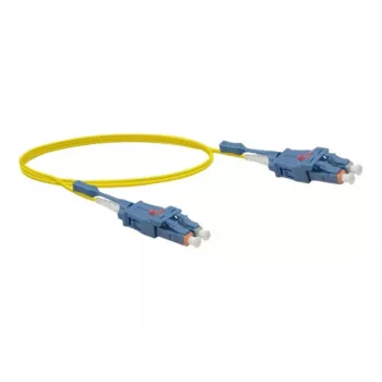 EXERTIS CONNECT LC/UPC na LC/UPC Uniboot dupleks enorodovni OS2 optični patch kabel, 3m, rumen, brez halogenov 392933