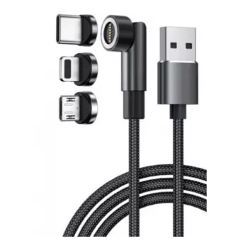 Exertis Connect 3-v-1 polnilni kabel USB s USB-C, Micro-B, Lightning (640297)