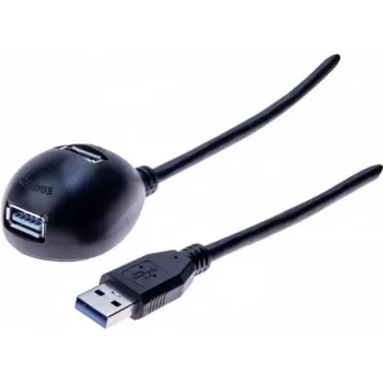 Exertis Connect podaljševalni kabel USB-Cradle, vtič USB-A na vtičnico USB-A, 1,5 m, črn 532533