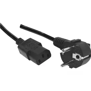 Exertis Connect napajalni kabel, kotni vtič Schuko na vtičnico IEC C13, brez halogenov, črn, 1,8 m (807950)