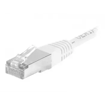 EXERTIS CONNECT Cat.6a F/UTP patch kabel, 15 m, črn, 10 Gbps, tanek zaščitni ovratnik pred zatikanjem