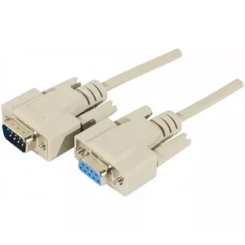 EXERTIS CONNECT D-Sub 9-Pin serijski podaljševalni kabel, vtič na vtičnico, 10 m, črn 580261
