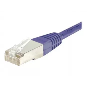 EXERTIS CONNECT Cat.6 F/UTP patch kabel, 30m, vijoličast, tanke snagless zaščitne tulke, RJ45 853348