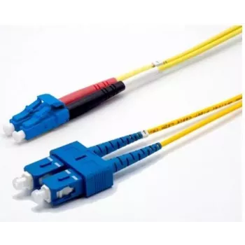Ekivalan OS2 dupleks patch kabel, 9/125 µm, LC/SC, rumen, 10 m COZ008DCLC2SJ0100A