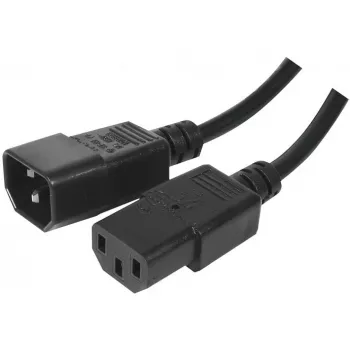 Exertis Connect IEC napajalni kabel C14 na C13, brez halogenov, črn, 1,8 m 807952