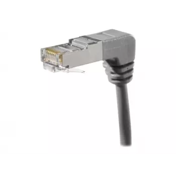 EXERTIS CONNECT S/FTP Cat.6A kotni patch kabel, siv, 3,0 m, oba priključka obrnjena navzdol 854290