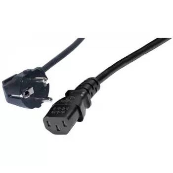 Exertis Connect kotni napajalni kabel Schuko na IEC C13, 1 m, črn 808008