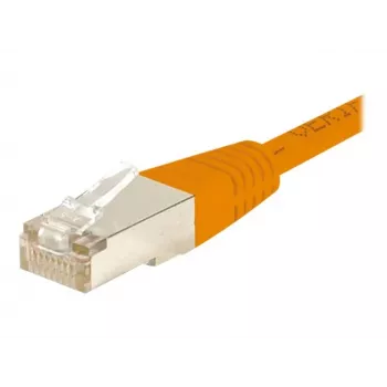 EXERTIS CONNECT CAT6 F/UTP patch kabel, oranžen, 25 m, tanek brez zatikal 853339
