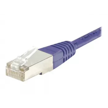 EXERTIS CONNECT Cat.6 F/UTP patch kabel, vijoličen, 15 m, Slim Snagless Boot 853340