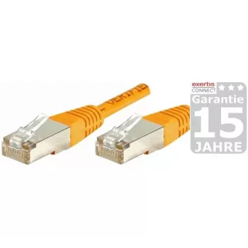 EXERTIS CONNECT CAT.6 S/FTP PiMF patch kabel, oranžna, 10 m 854472