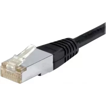 Exertis Connect 845038 Cat.6 F/UTP vodoodporni patch kabel, 0,5 m, črn, tanek zaščitni ovitek proti prepogibanju