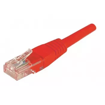 EXERTIS CONNECT Cat.5e U/UTP patch kabel, rdeč, 5,0 m, slim snagless boot 853946