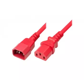 Exertis Connect IEC napajalni kabel C14 na C13, rdeč, 5,0 m 808048