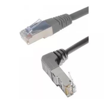 Exertis Connect Cat. 6A S/FTP patch kabel, kotni na ravni, siv, 2 m 854304