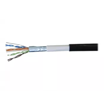 EXERTIS CONNECT zunanji patch kabel F/UTP CAT.6 vodoodporen črn 10m 845044