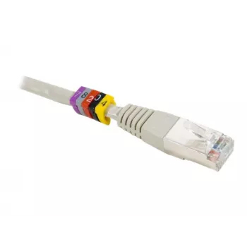 Exertis Connect Dexlan označevalni obročki za kable, rumeni, številke 0-9, 100 kosov 753490