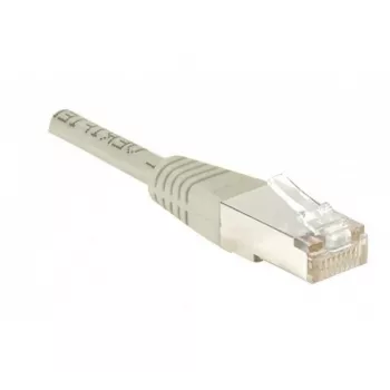EXERTIS CONNECT Cat5e F/UTP patch kabel, siv, 0,15 m, slim snagless boot 857800