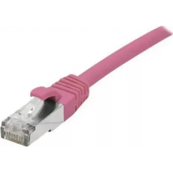 EXERTIS CONNECT Cat 6A S/FTP patch kabel, roza, 0,15 m, Slim Bend Protection 854373