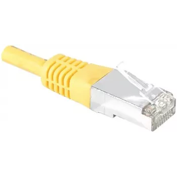 EXERTIS CONNECT Cat.6 S/FTP PiMF patch kabel, rumen, 0,3m, Slim Snagless Boot 856822