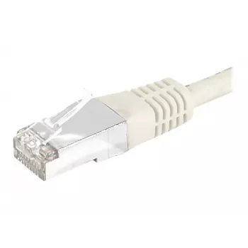 EXERTIS CONNECT Cat.6 S/FTP patch kabel, PiMF, siv, 15,0 m, tanek snagless zaščitni ovitek 856900