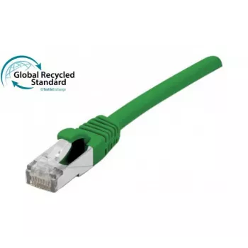 EXERTIS CONNECT Cat. 6A S/FTP patch kabel, TPE brez halogenov, zelen, 0,5 m 854529