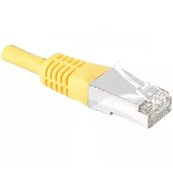 Exertis Connect 858330 Cat.6A S/FTP (PiMF) Class EA patch kabel, 0,5 m, rumen, tanek zaščitni ovitek za upogib