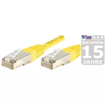 EXERTIS CONNECT Cat.6A S/FTP patch kabel, 10 m, rumen, Slim Snagless Boot, 10 Gbps 858337