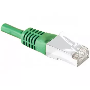 Exertis Connect 858351 Cat.6A S/FTP (PiMF) Class EA patch kabel, 7,5 m, zelen, tanek Knickschutz