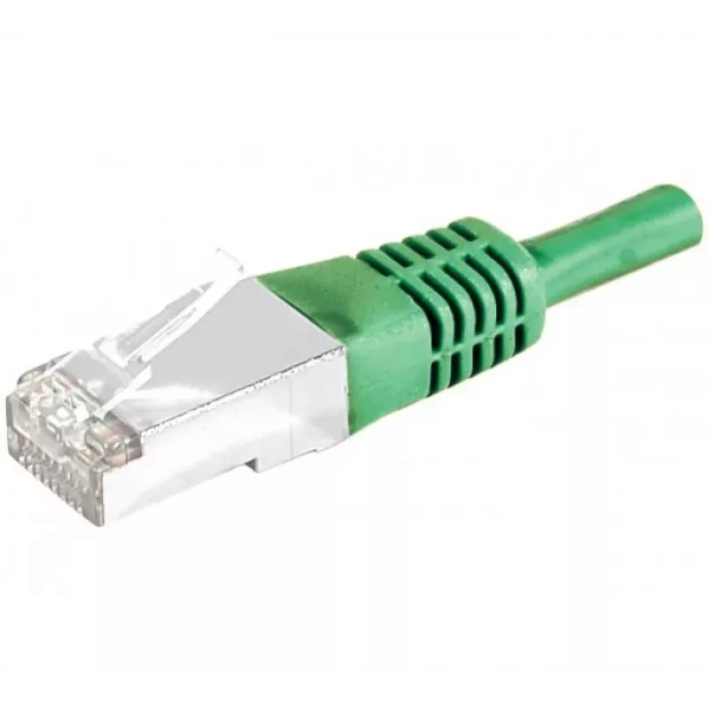 EXERTIS CONNECT CAT.6 S/FTP patch kabel, 0,5 m, zelen 856830