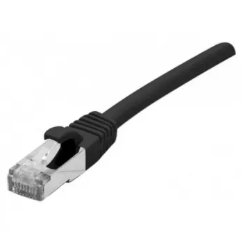 EXERTIS CONNECT 858487 Cat 6A S/FTP patch kabel, 3 m, črn, tanek boot
