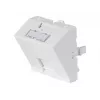 Dexlan vložek sprednje plošče 45 x 45 mm za 1 modul Keystone, 30°, signalno bela RAL 9003 (911712)