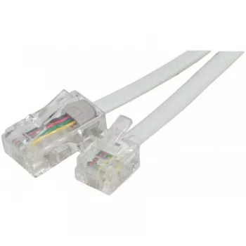 EXERTIS CONNECT telefonski kabel, bel, 7,0 m (EXC911746)