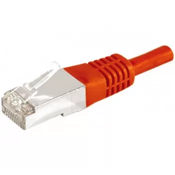 EXERTIS CONNECT Cat.6a F/UTP patch kabel, rdeč, 0,5m, 10 Gbps, Slim Snagless Boot 859532