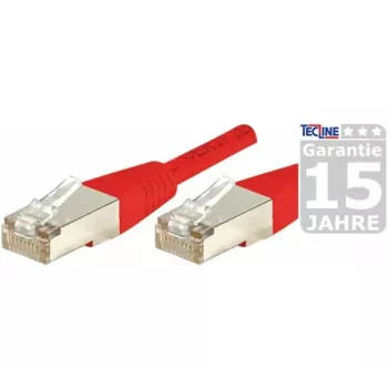 EXERTIS CONNECT 859538 Cat.6a F/UTP patch kabel, 7,5 m, rdeč, 10 Gbps, Slim Boot
