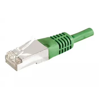 EXERTIS CONNECT 859553 Cat.6a F/UTP patch kabel, 7,5 m, zelen, 10 Gbps, Slim Boot