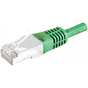 EXERTIS CONNECT Cat.6A S/FTP patch kabel, 0,5 m, zelen 858345