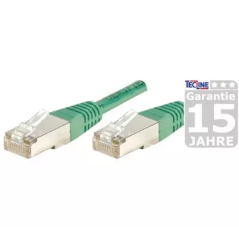 EXERTIS CONNECT S/FTP (PIMF) CAT.6A Class EA patch kabel, zelen, 25,0 m, Slim Snagless Boot 858355
