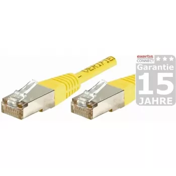 EXERTIS CONNECT Cat.5e F/UTP patch kabel, 0,3 m, rumen 857090