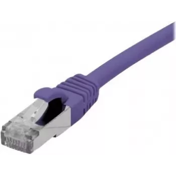 EXERTIS CONNECT 858515 Cat 6A S/FTP patch kabel, 0,5 m, vijoličen, tanek zaščitni ovratnik
