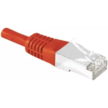 EXERTIS CONNECT 858306 Cat.6A S/FTP patch kabel, 5 m, rdeč, tanek zaščitni ovratnik